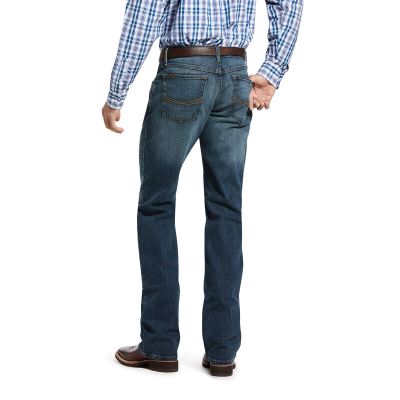 Ariat English: M4 Legacy Stretch Pantalones Vaqueros Hombre - Azules (BMLFR3867)